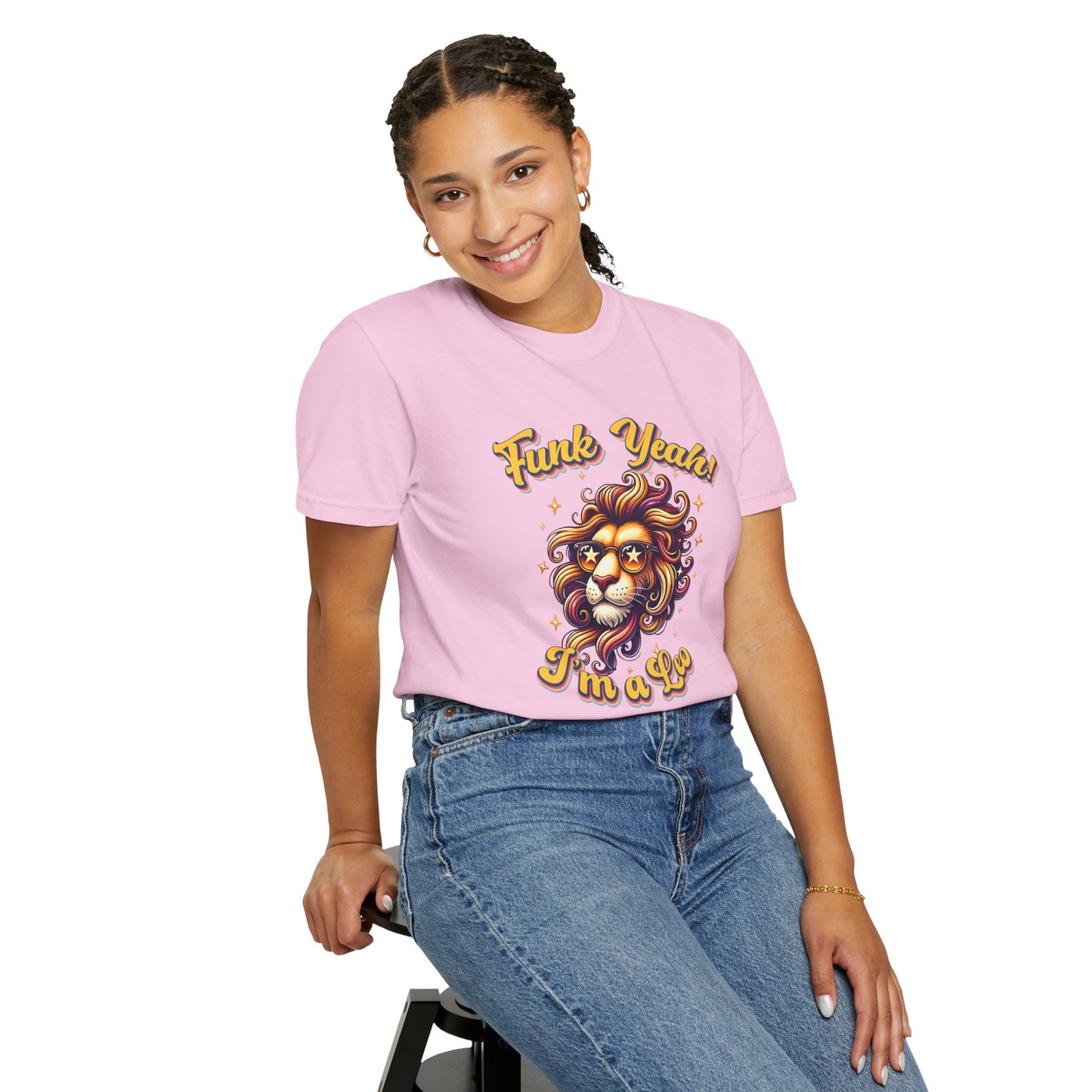 Funk Yeah I’m a Leo- Retro Groovy Lion T-Shirt