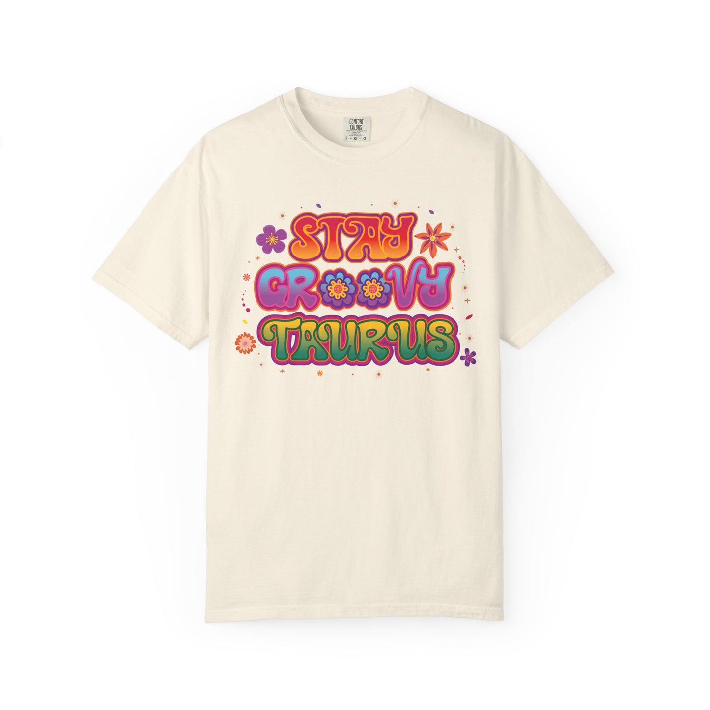 Stay Groovy Taurus  -  Vintage Retro Groovy Astrology Tee