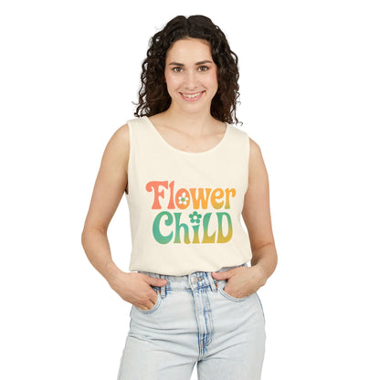 Flower Child - Boho Retro Style Sleeveless Tank (Unisex)