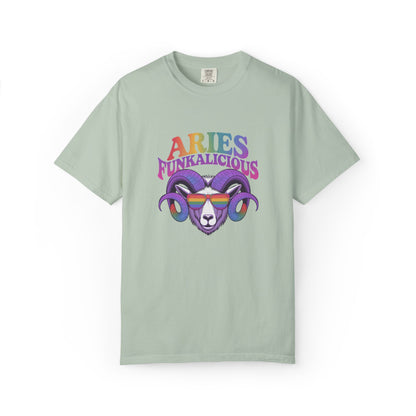 Aries Funkalicious – Rainbow Retro Ram Zodiac Tee