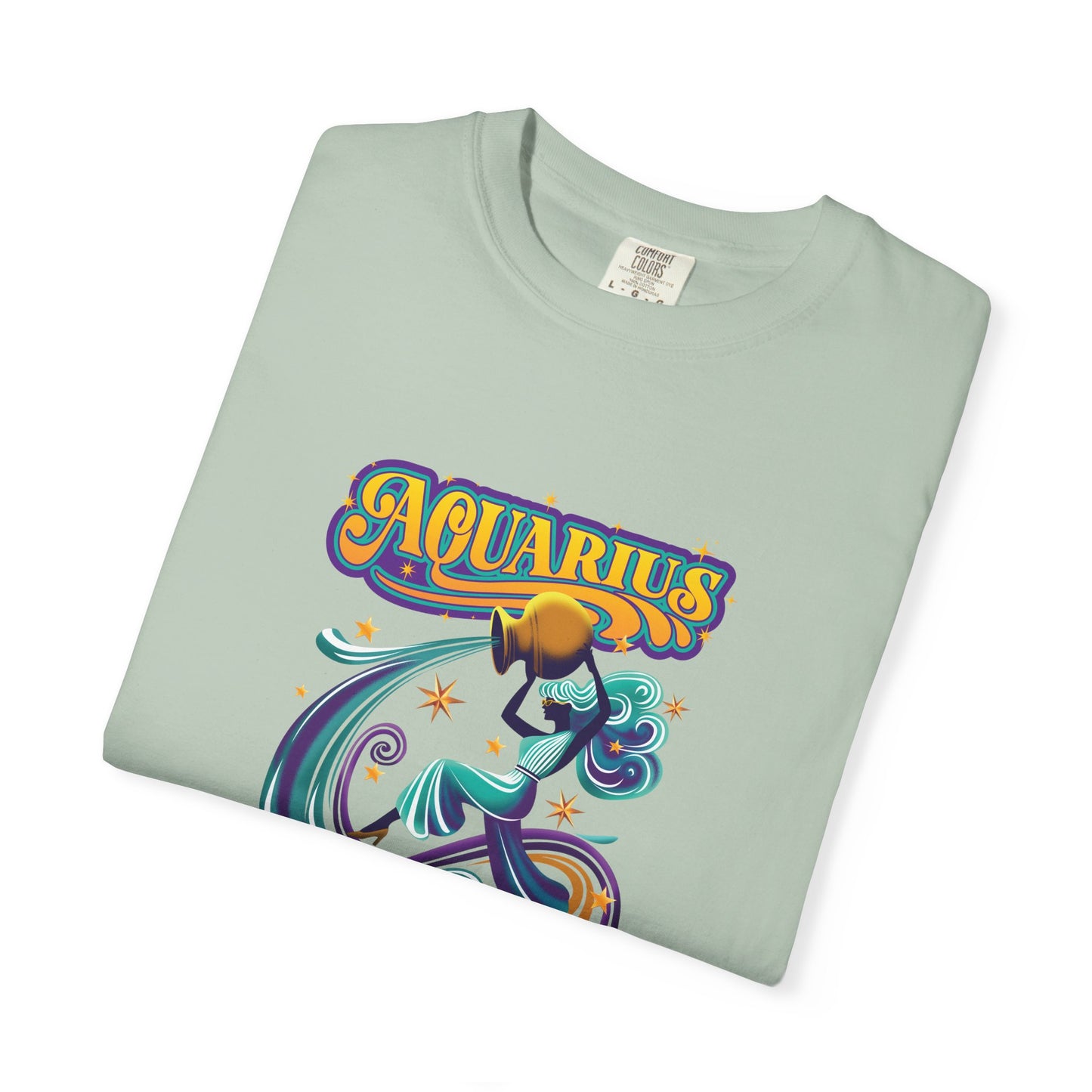 Aquarius Fueled by Stardust & Rebellion – Retro Rebel Tee