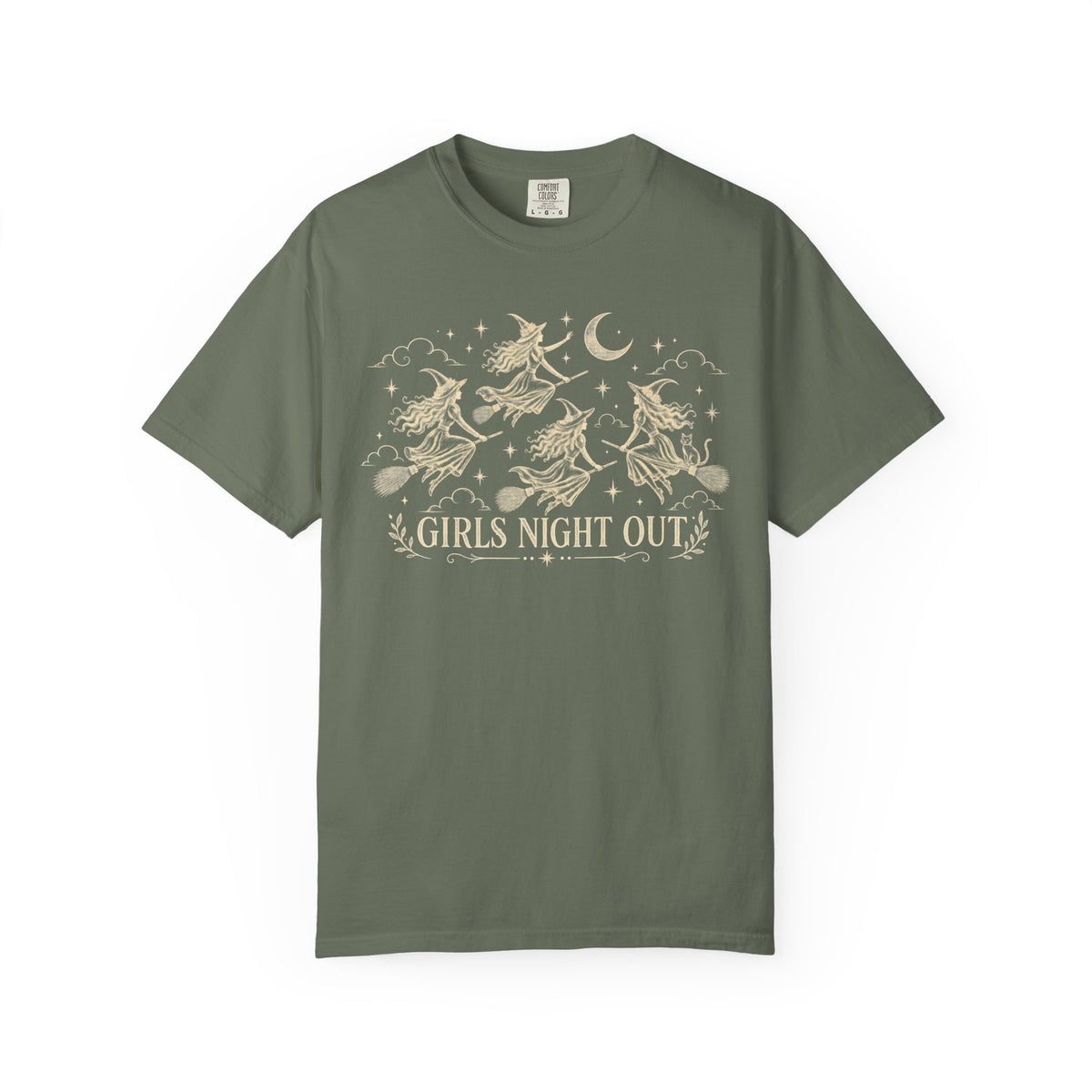 Girls Night Out Halloween Witchy Goth T-shirt | Vintage Feminist Graphic Tee