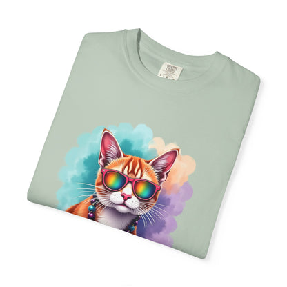 In My Aquarius Era – Rainbow Cat Vibes Tee