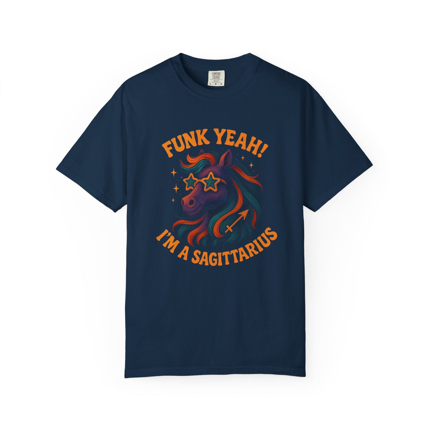 Funk Yeah! I’m a Sagittarius – Retro Colorful Tee Zodiac Shirt