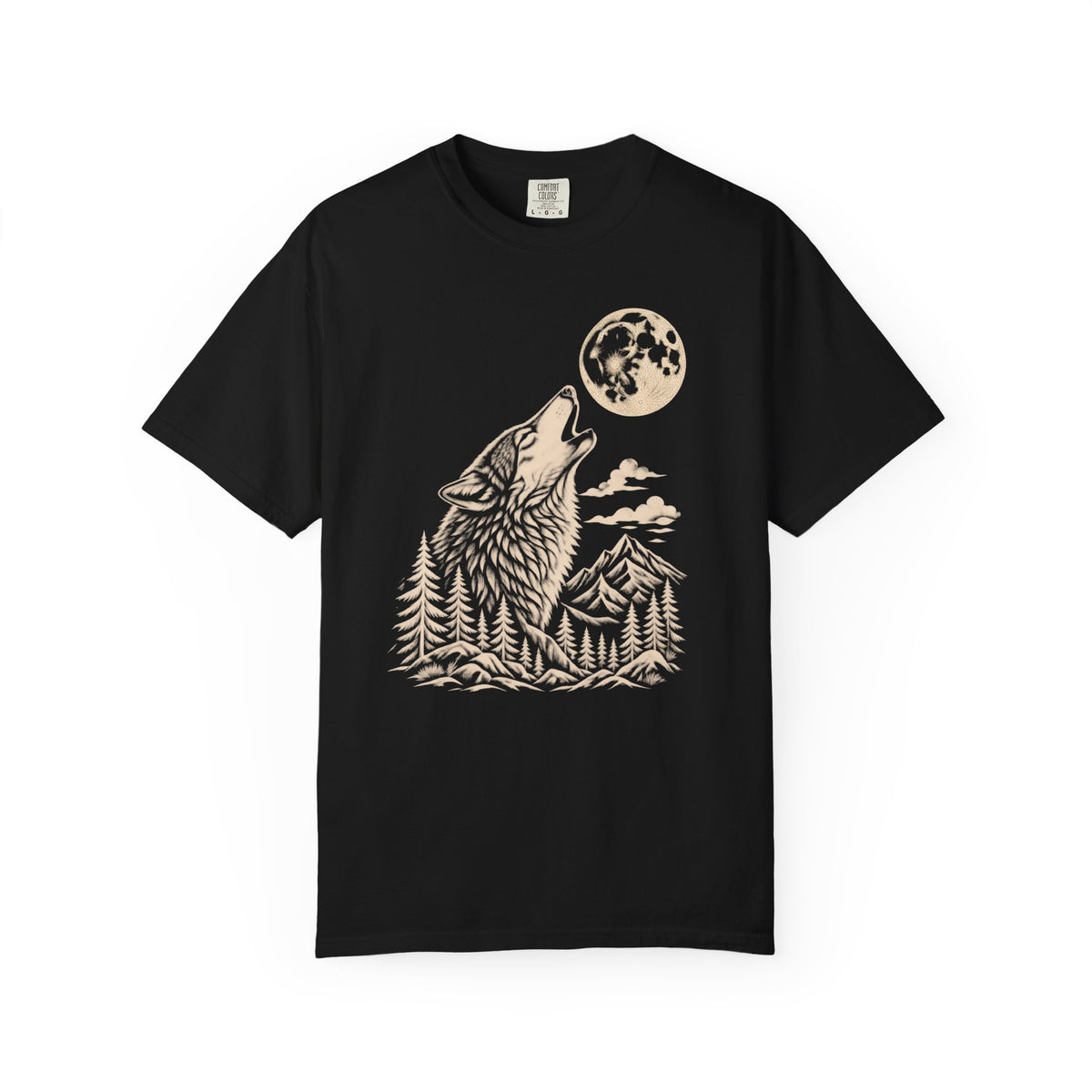 Wolf Howl T-Shirt — Moonlit Wilderness Witchy Graphic Tee