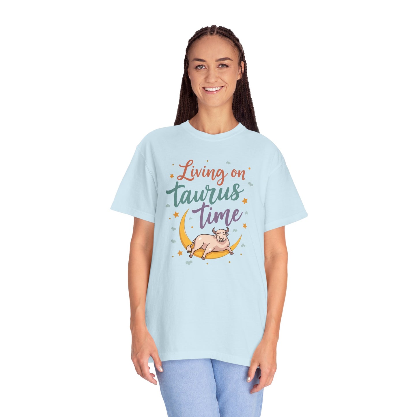 Living on Taurus Time – Colorful Tee Zodiac Shirt