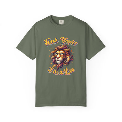 Funk Yeah I’m a Leo- Retro Groovy Lion T-Shirt