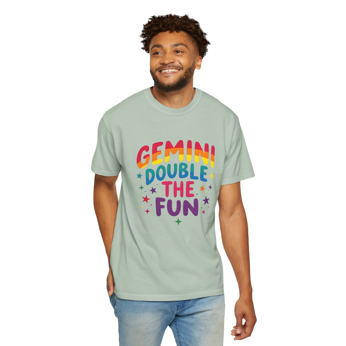 Gemini Double the Fun – Colorful Zodiac Shirt