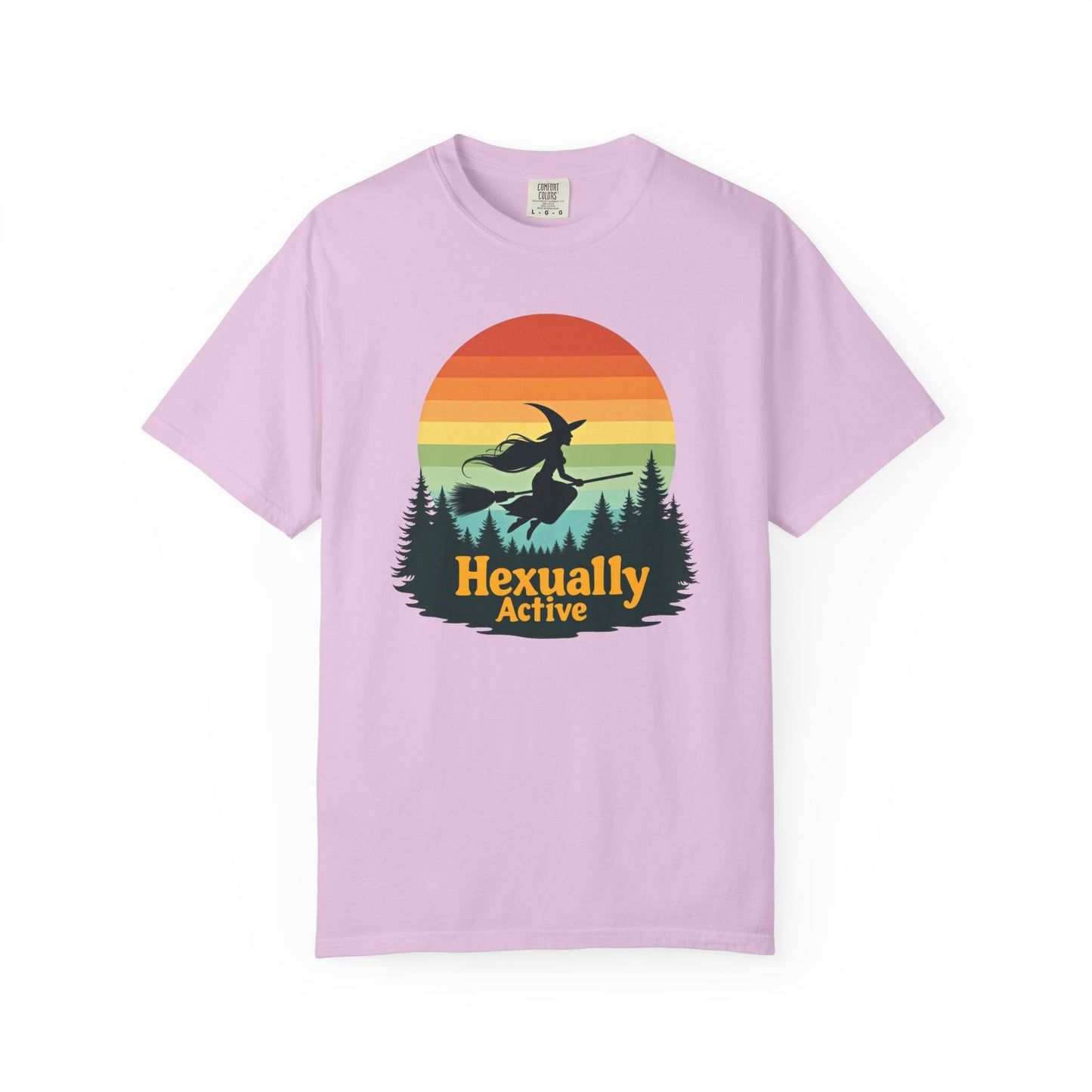 Hexually Active Tee – Sassy Witch Retro Comfort Colors 1717 Shirt