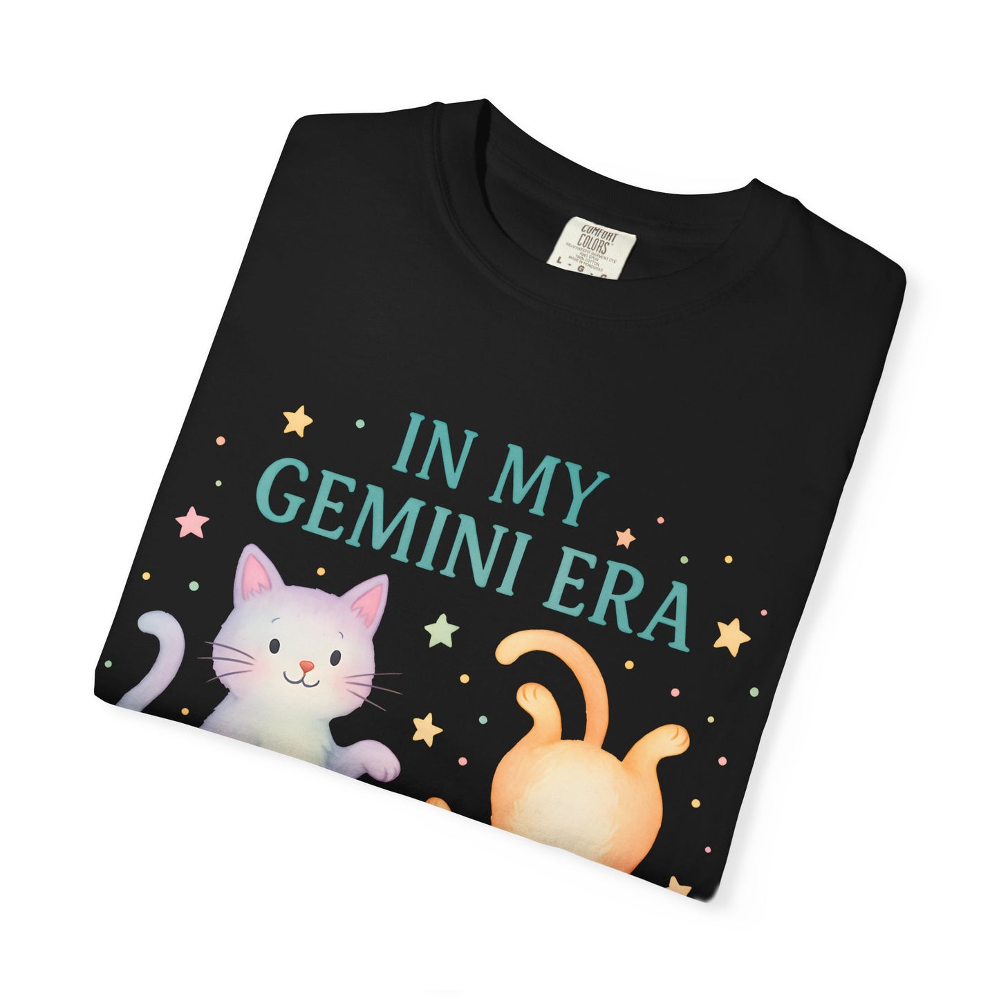 In My Gemini Era Tee – Playful Funny Cats Zodiac Shirt