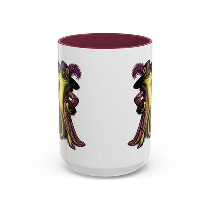 Friggin' Fabulous Frog Mug | Cute Frog Coffee Mug for Women | Funny Glam Frog Gift | Colored Mug