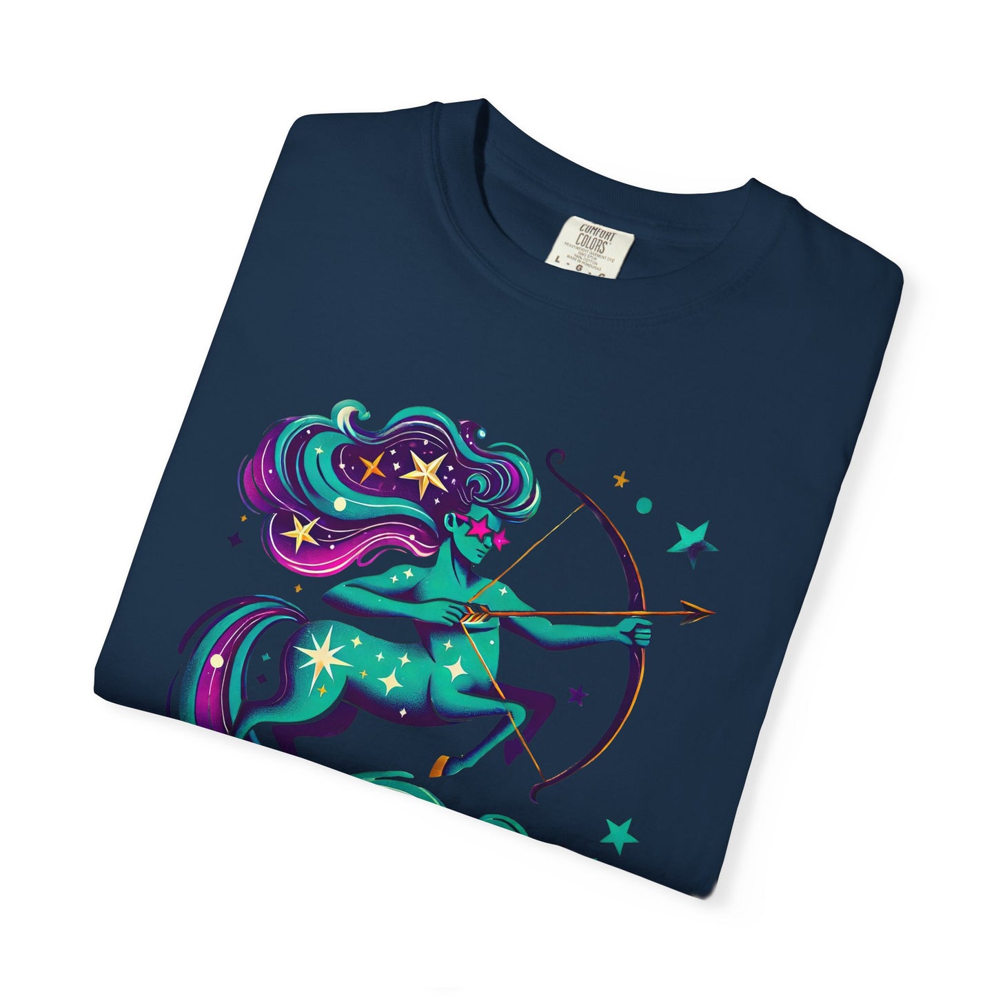 Sagittarius Retro Groovy Centaur -Colorful Zodiac Tee