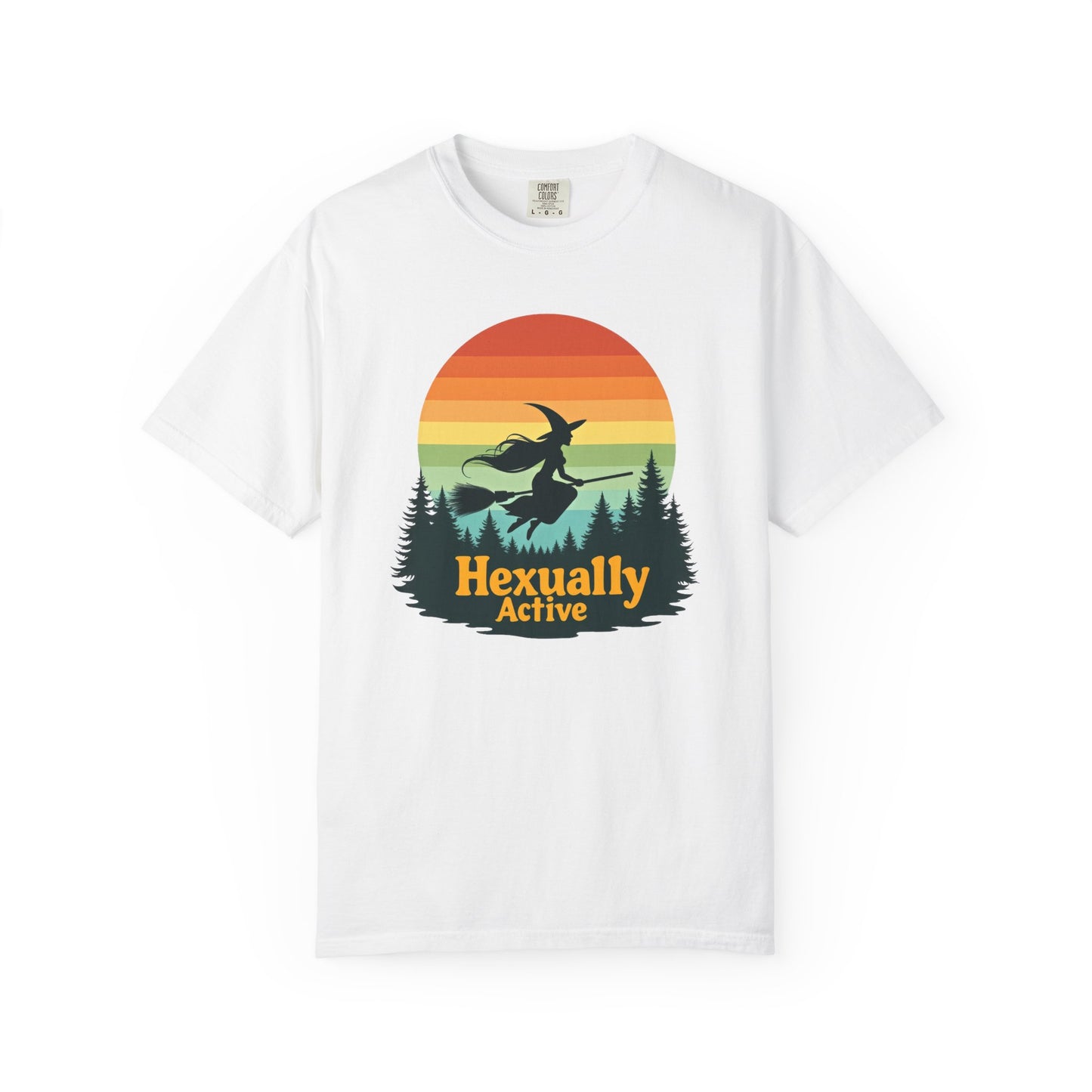 Hexually Active Tee – Sassy Witch Retro Comfort Colors 1717 Shirt