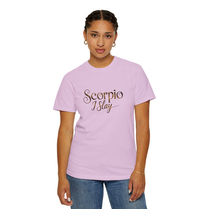 Scorpio I Slay Witchy Tee – Wicked Zodiac Shirt