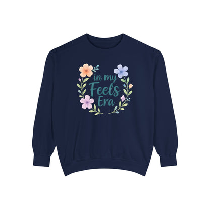In My Feels Era Unisex Crewneck – Self-Love Empowering Comfort Colors Midweight Sweatshirt