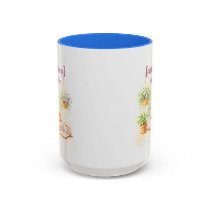 Personalized Name Cat Mug - Custom "Happy Place" Ceramic Mug for Cat Lovers