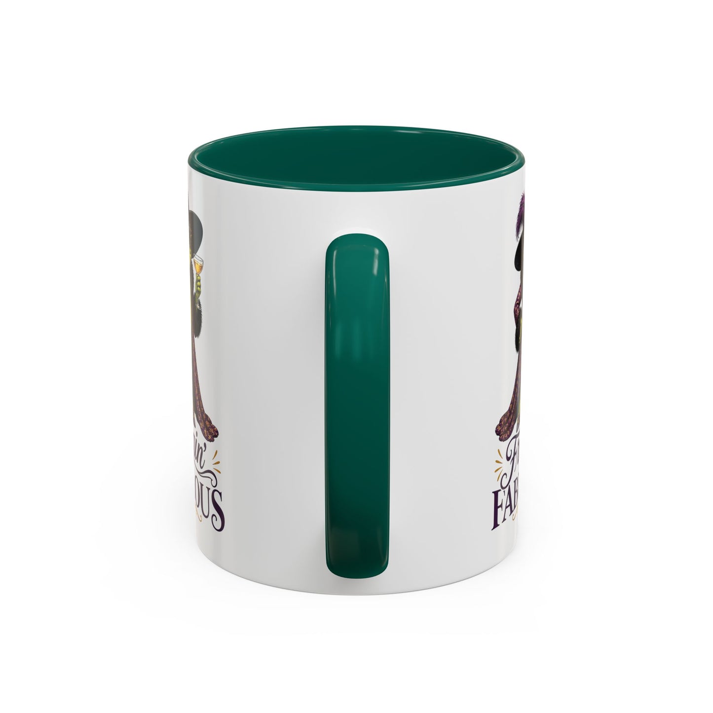 Friggin' Fabulous Frog Mug | Funny Frog Coffee Mug | Glam Fashion Frog Gift for Women | Colored Mug