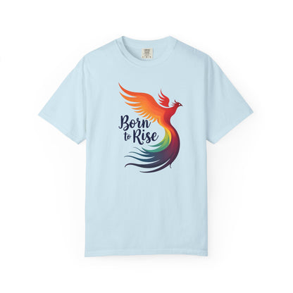 Born to Rise - Colorful Phoenix Affirmation Empowerment Tee