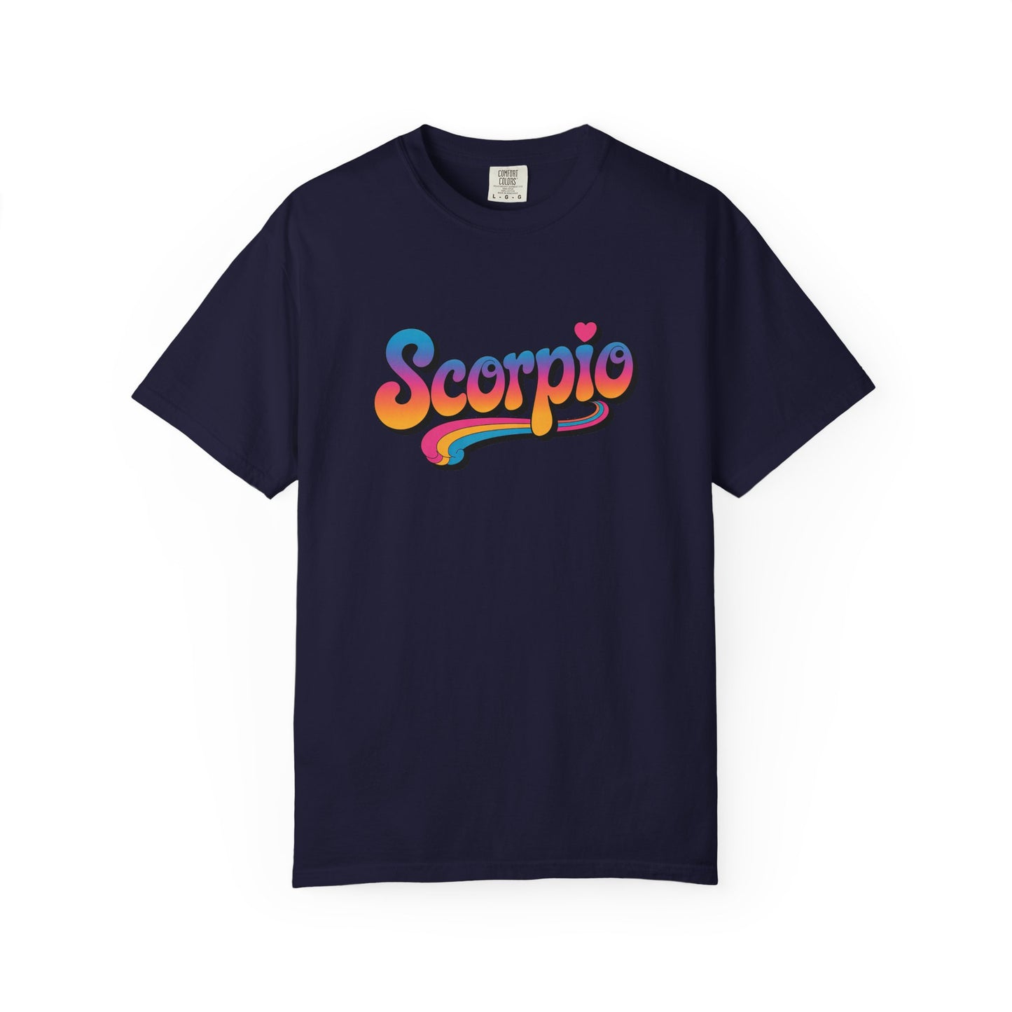 Scorpio Retro Groovy Tee – Multicolor Zodiac Shirt