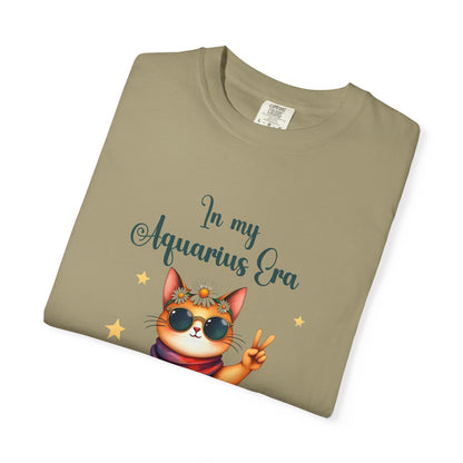 In My Aquarius Era Tee – Funny Zodiac Cat Shirt