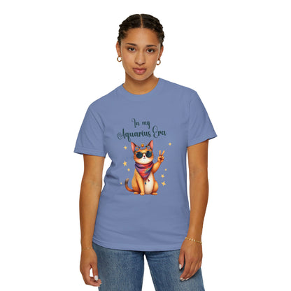In My Aquarius Era Tee – Funny Zodiac Cat Shirt
