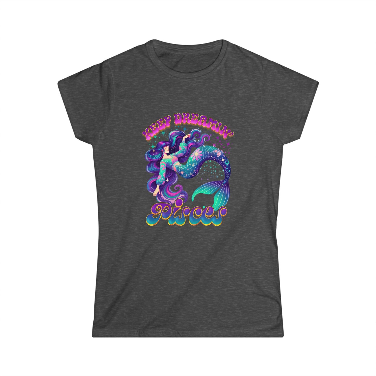 Mermaid Dreamer T-Shirt | Keep Dreamin’ Graphic Tee for Women | Casual Summer Beachwear | Festival-Ready Gift for Dreamers | Cute and Whimsical Shirt