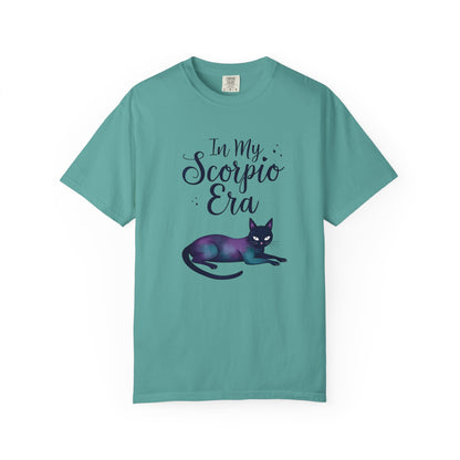 In My Scorpio Era – Mystical Black Cat Tee for the Zodiac Baddie