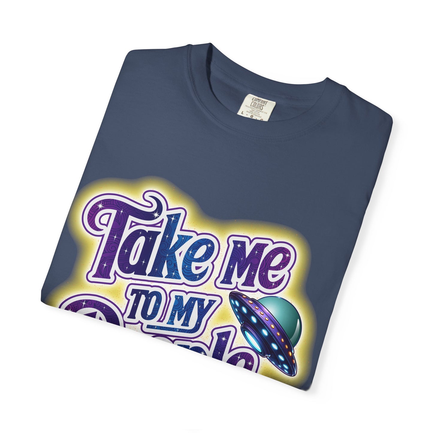 Take Me To My People Tee – Funny Retro UFO Shirt