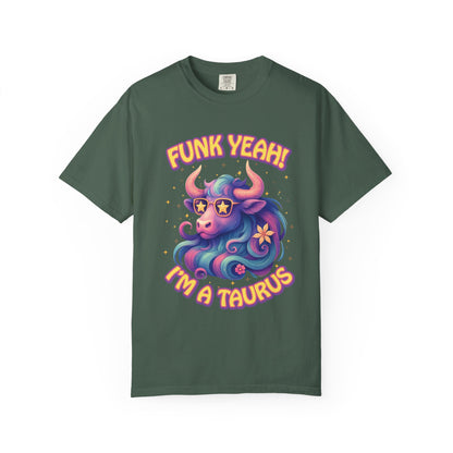 Funk Yeah I’m a Taurus Groovy Tee – Multicolor Retro Zodiac Shirt