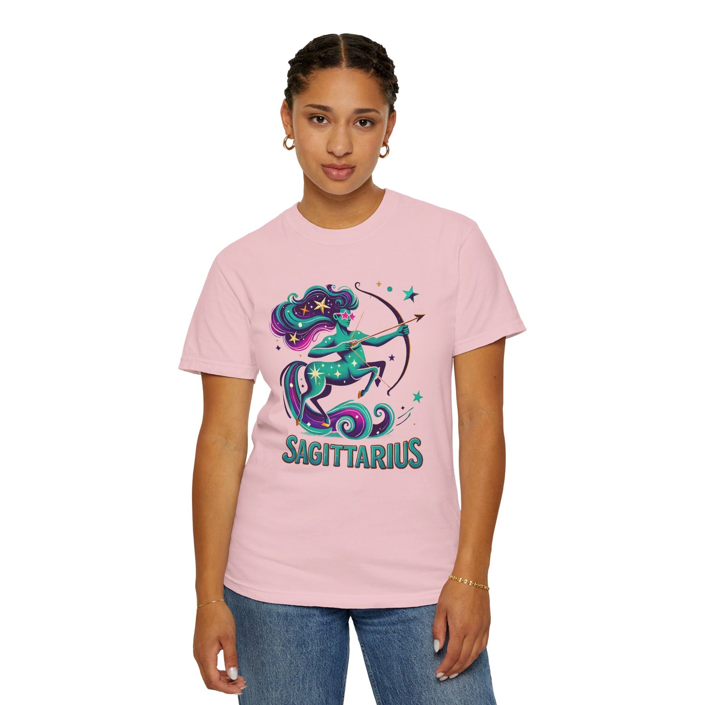 Sagittarius Retro Groovy Centaur -Colorful Zodiac Tee