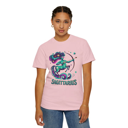 Sagittarius Retro Groovy Centaur -Colorful Zodiac Tee