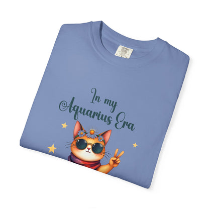 In My Aquarius Era Tee – Funny Zodiac Cat Shirt