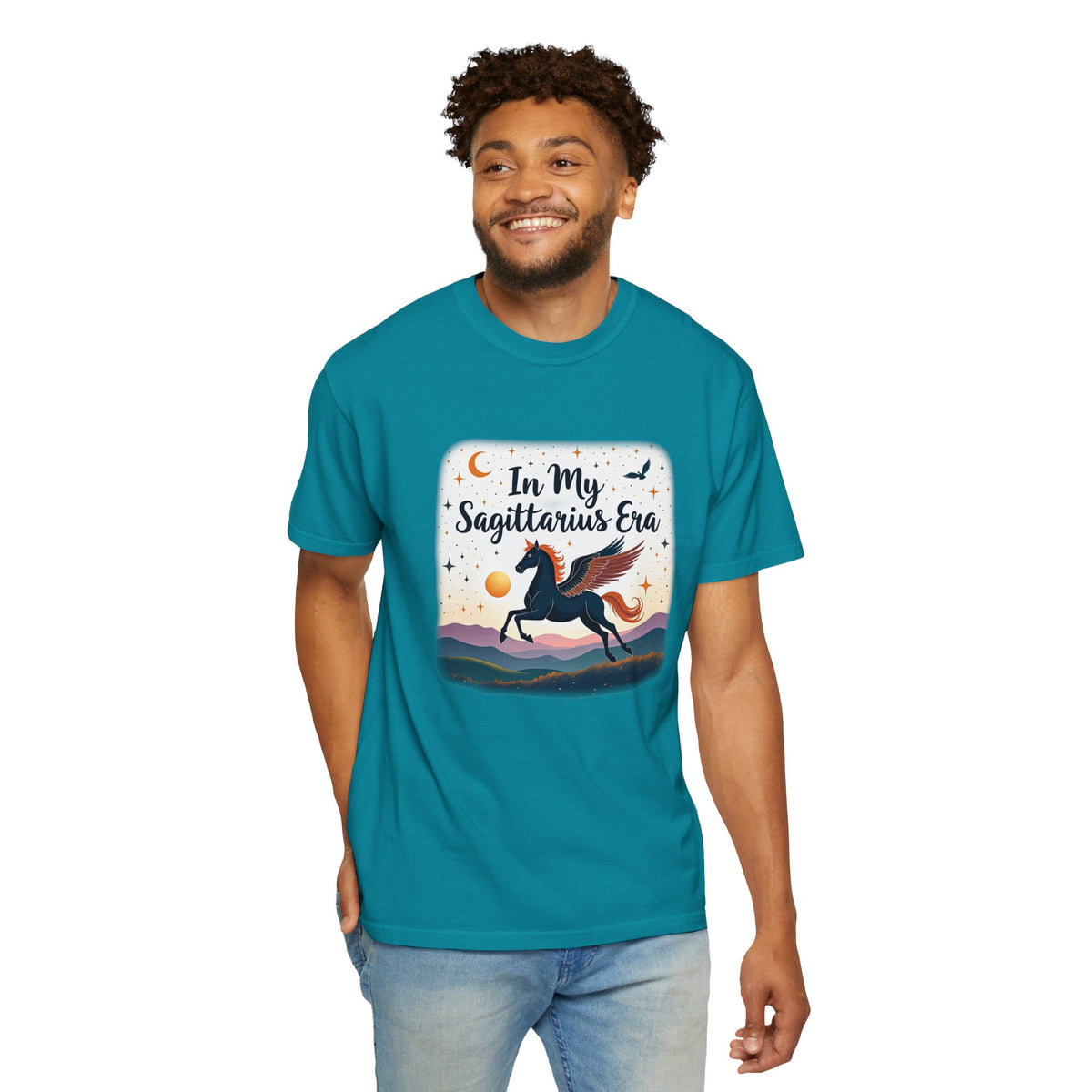 In My Sagittarius Era – Mystical Pegasus Tee - Enchanted Sky