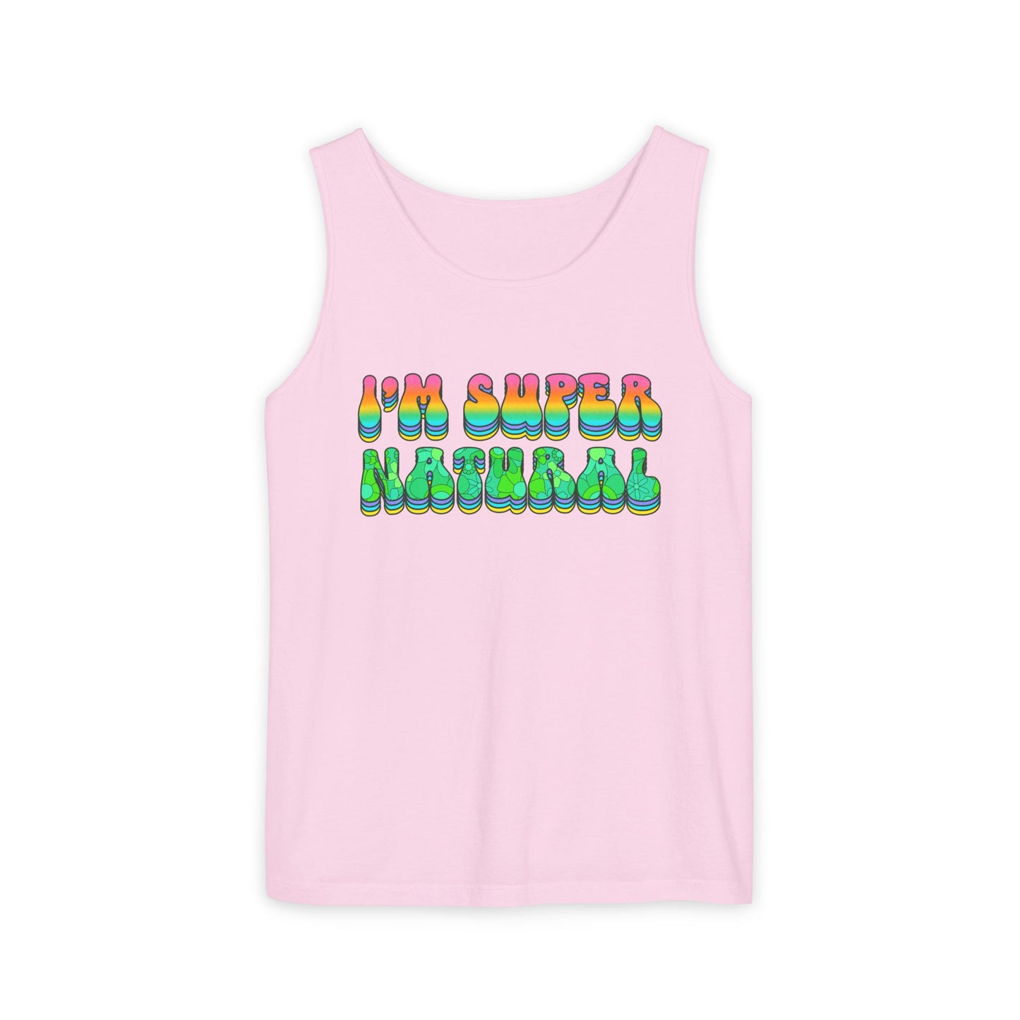 I'm Super Natural - Retro Affirmation virgo Tank Top (Unisex)