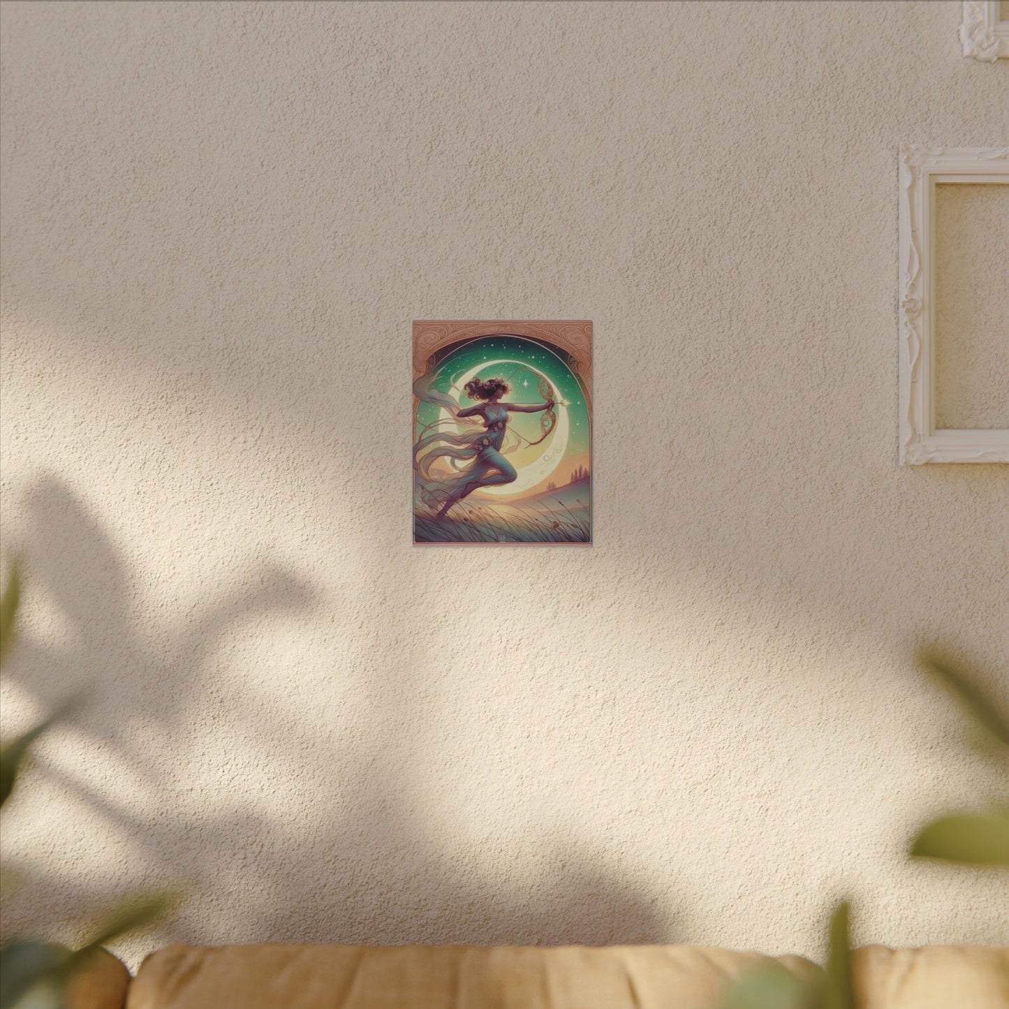Artemis Rising – Celestial Archer Art Nouveau Wall Art