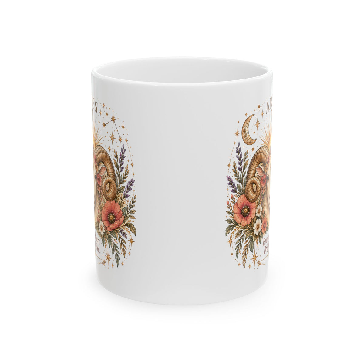 Aries Zodiac Mug 11oz and 15 oz | Astrology Celestial Coffee Cup