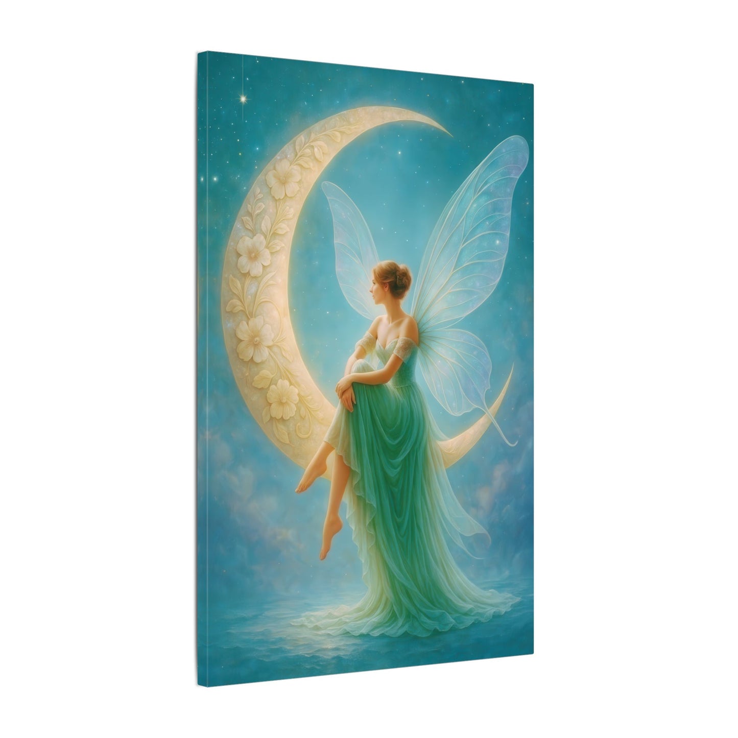 Moonlit Reverie – Art Nouveau Inspired Fairy Wall Art