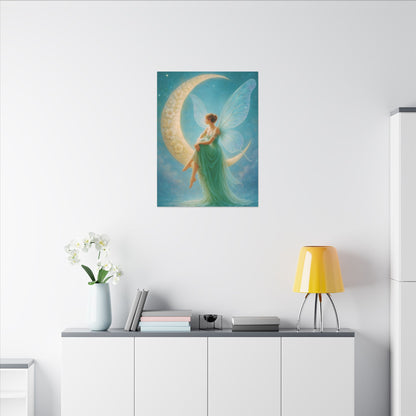 Moonlit Reverie – Art Nouveau Inspired Fairy Wall Art