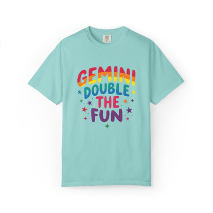Gemini Double the Fun – Colorful Zodiac Shirt