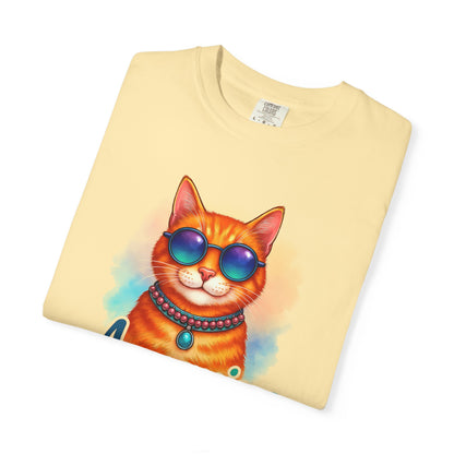 Aquarius One Cool Cat – Zodiac Kitty Vibes Tee