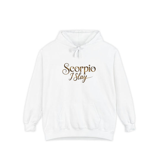 Scorpio I Slay Unisex Hoodie – Sassy Zodiac Comfort Colors Midweight Hoodie