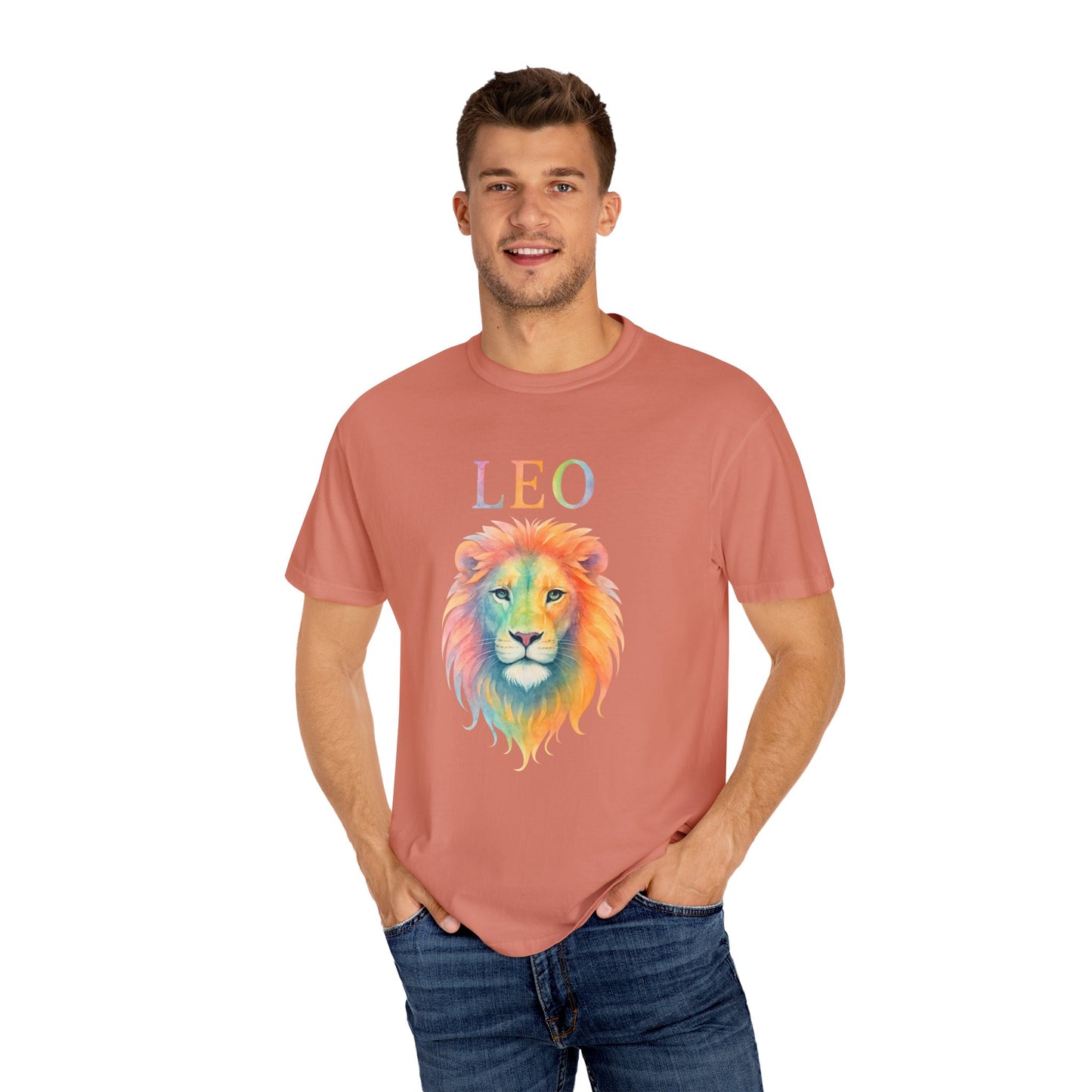 LEO Tee – Colorful Lion Zodiac Shirt