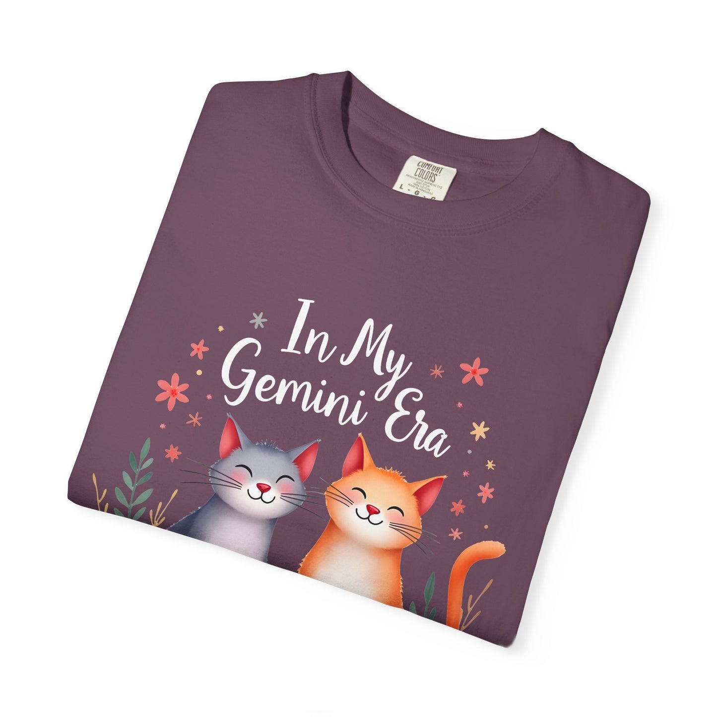 In My Gemini Era – Colorful Zodiac Cats Shirt