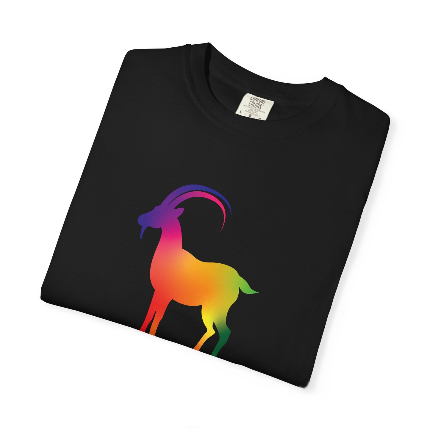 Capricorn – Rainbow Gradient Zodiac Goat Tee