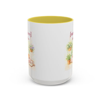 Personalized Name Cat Mug - Custom "Happy Place" Ceramic Mug for Cat Lovers