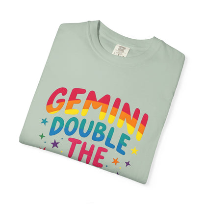 Gemini Double the Fun – Colorful Zodiac Shirt