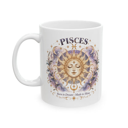 Cosmic Pisces Sun And Moon Coffee Mug 11oz and 15oz