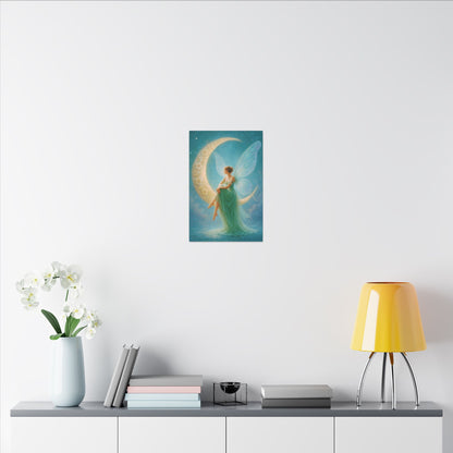 Moonlit Reverie – Art Nouveau Inspired Fairy Wall Art