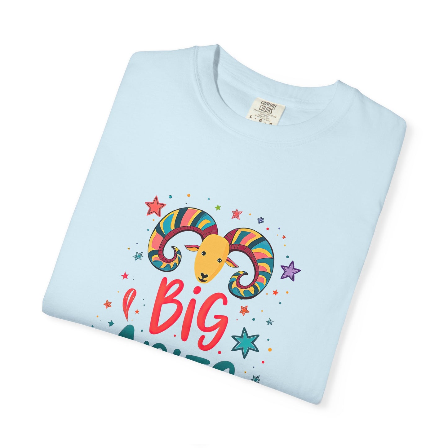 Big Aries Energy Tee – Colorful Fun Zodiac Shirt