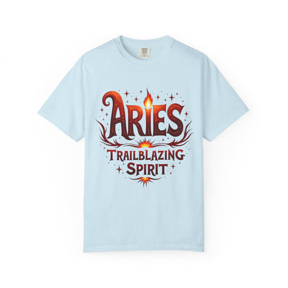 Aries Trailblazing Spirit Tee – Empowering Retro Zodiac Shirt
